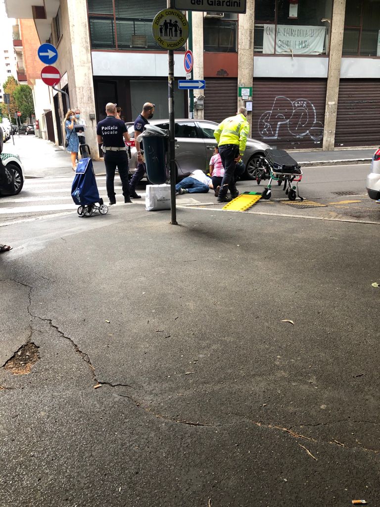 Sesto Incidente In Via Modena Angolo Via Giardini Pedone Investito 