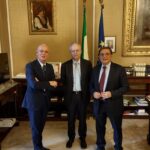 incontro tra l’assessore regionale alla Sicurezza, il prefetto Renato Saccone e il questore Giuseppe Petronzi