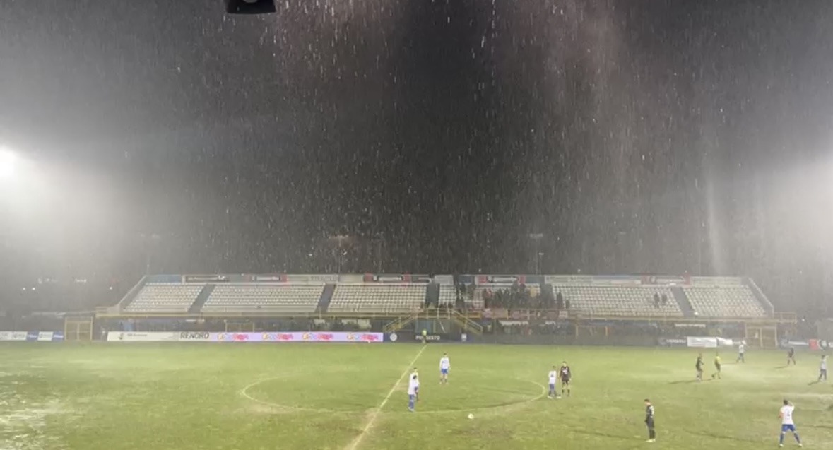 Pro sesto- Vicenza sospesa per pioggia