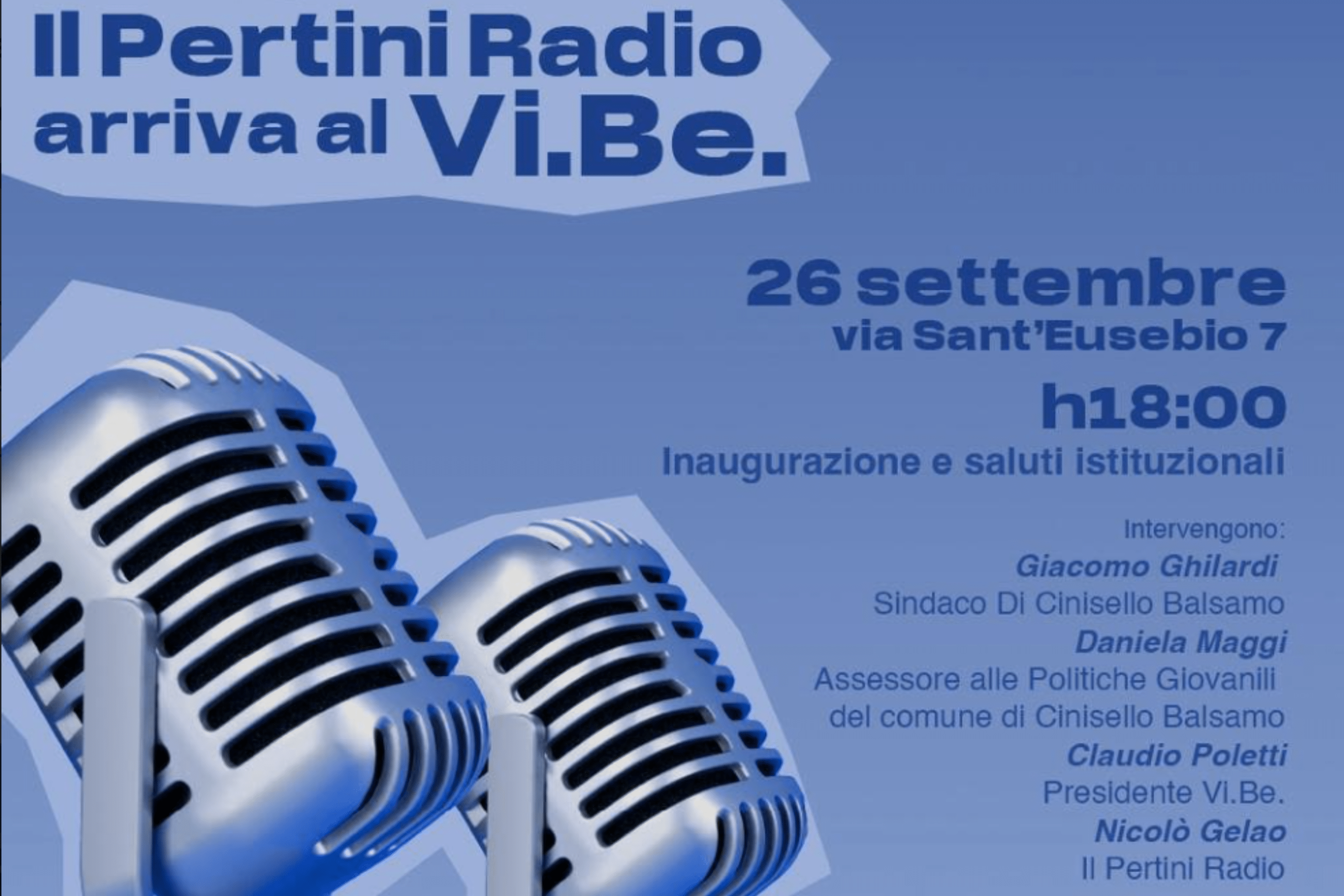 Il Pertini Radio raddoppia e trova casa al Vi.Be: un nuovo punto di incontro per i giovani