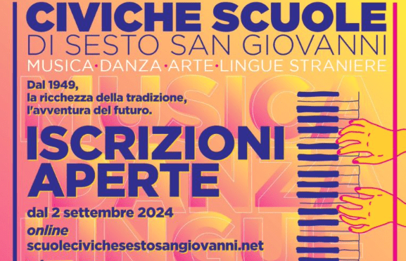 Sesto San Giovanni, riaprono per tutte le età le Scuole Civiche di Musica, Danza, Arte e Lingue