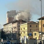 Sesto San Giovanni, incendio in via Roma