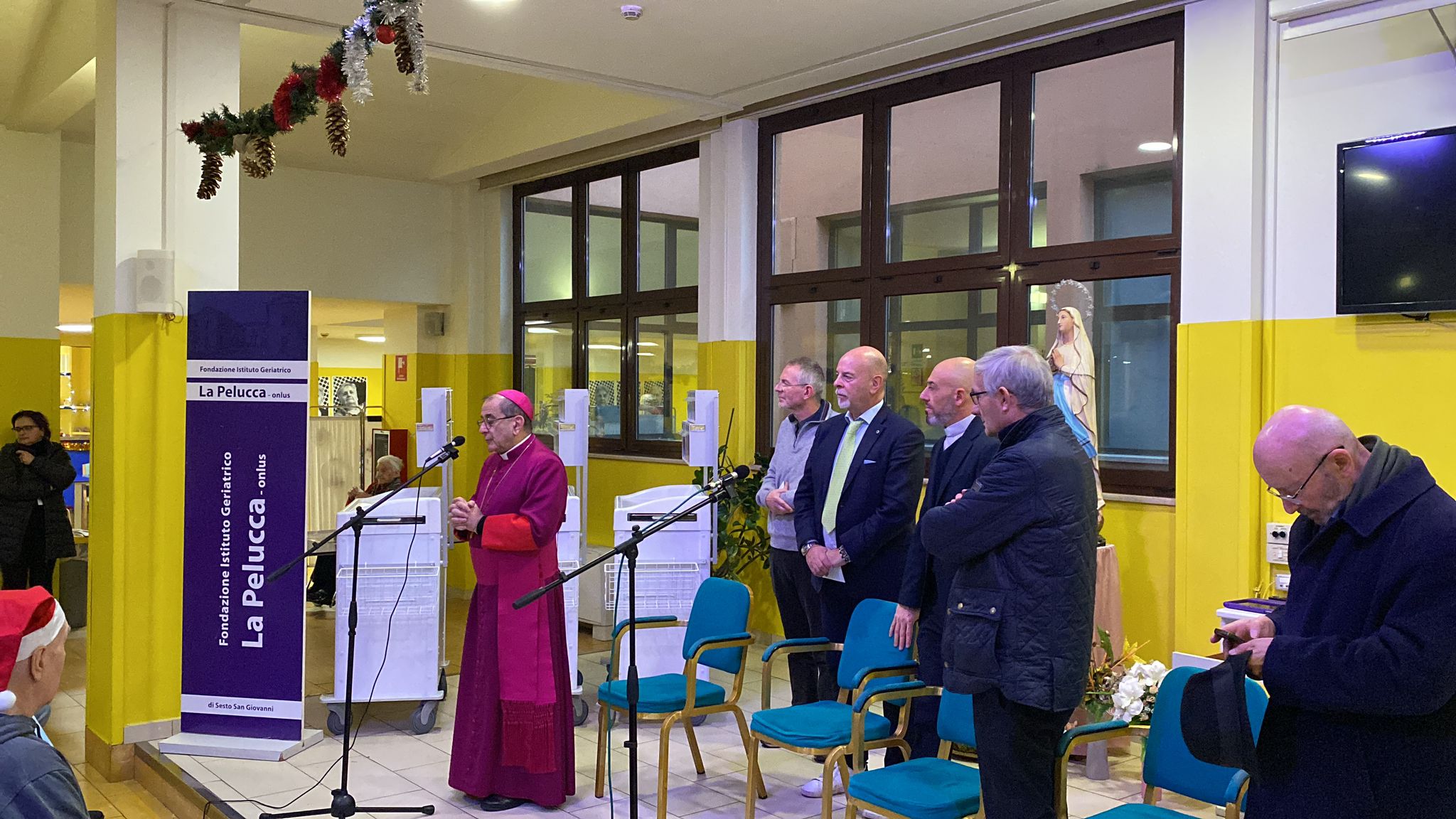 L’Arcivescovo Delpini alla Fondazione Pelucca, parole di speranza per un Natale sereno