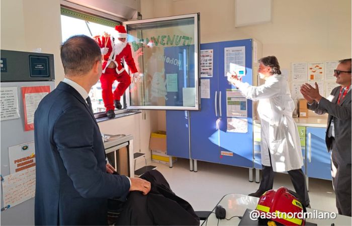 All'Ospedale di Sesto San Giovanni un Babbo Natale speciale per i pazienti più piccoli
