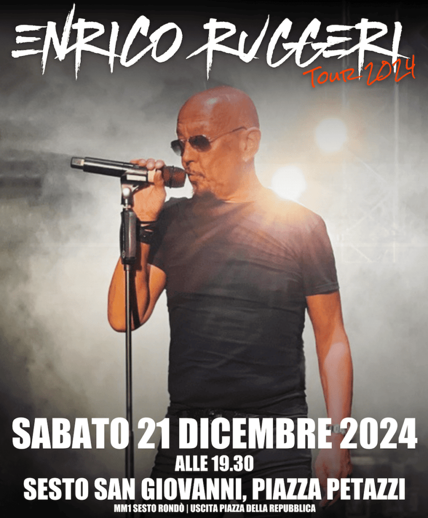 Enrico Ruggeri a Sesto San Giovanni, concerto gratuito per Natale