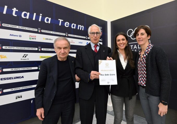 Sesto San Giovanni, il capitano del Geas Basket Beatrice Barberis premiata dal CONI
