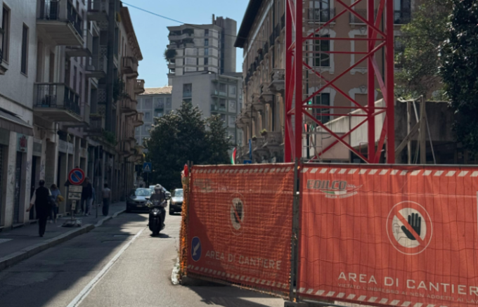Sesto San Giovanni, chiude via Cesare da Sesto per lo smontaggio di una gru