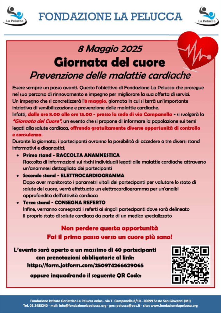 Fondazione La Pelucca apre le porte alla prevenzione cardiaca con un evento speciale