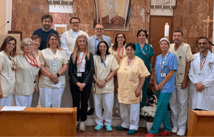 Ospedale Sesto San Giovanni ha ospitato, in occasione della Giornata Nazionale degli Operatori Socio Sanitari (OSS), un momento di preghiera con gli Operatori Socio Sanitari presso la Cappella Santa Maria Annunciata dell'Ospedale di Sesto San Giovanni.