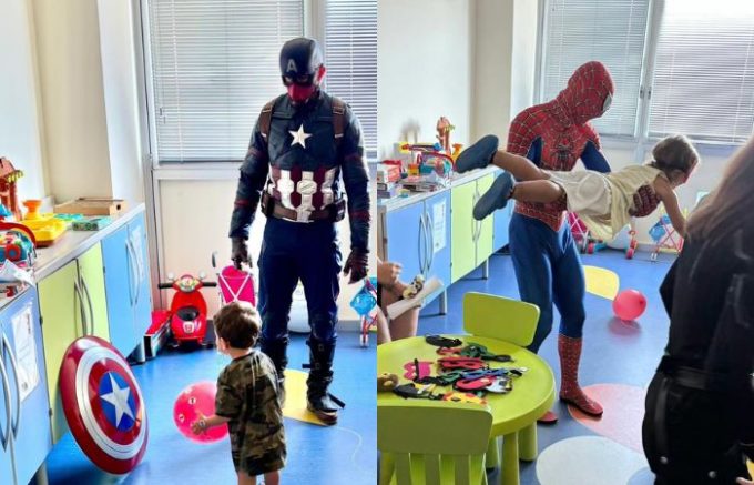 Ospedale Sesto San Giovanni, giornata speciale in pediatria con i supereroi