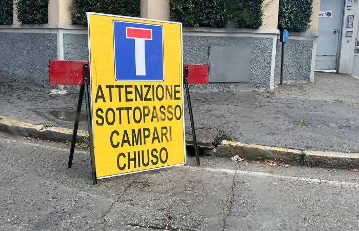 Sesto San Giovanni, slitta ulteriormente la riapertura del sottopasso Campari