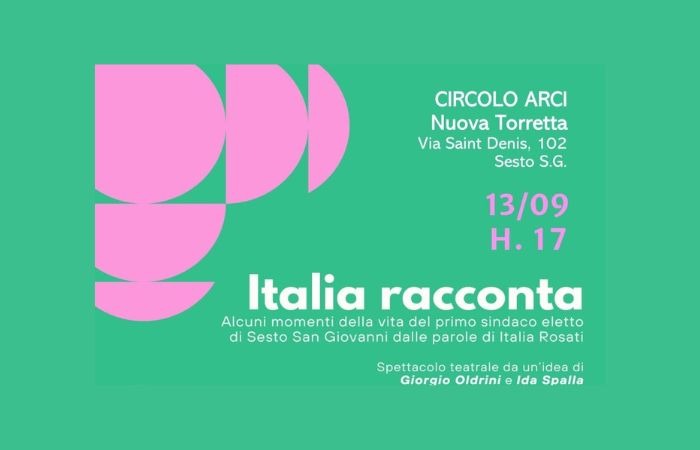 “Italia racconta”: uno spettacolo teatrale sulla memoria di Sesto San Giovanni