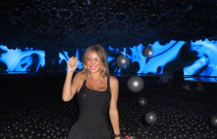 Diletta Leotta con la figlia Aria al Balloon Museum di Sesto