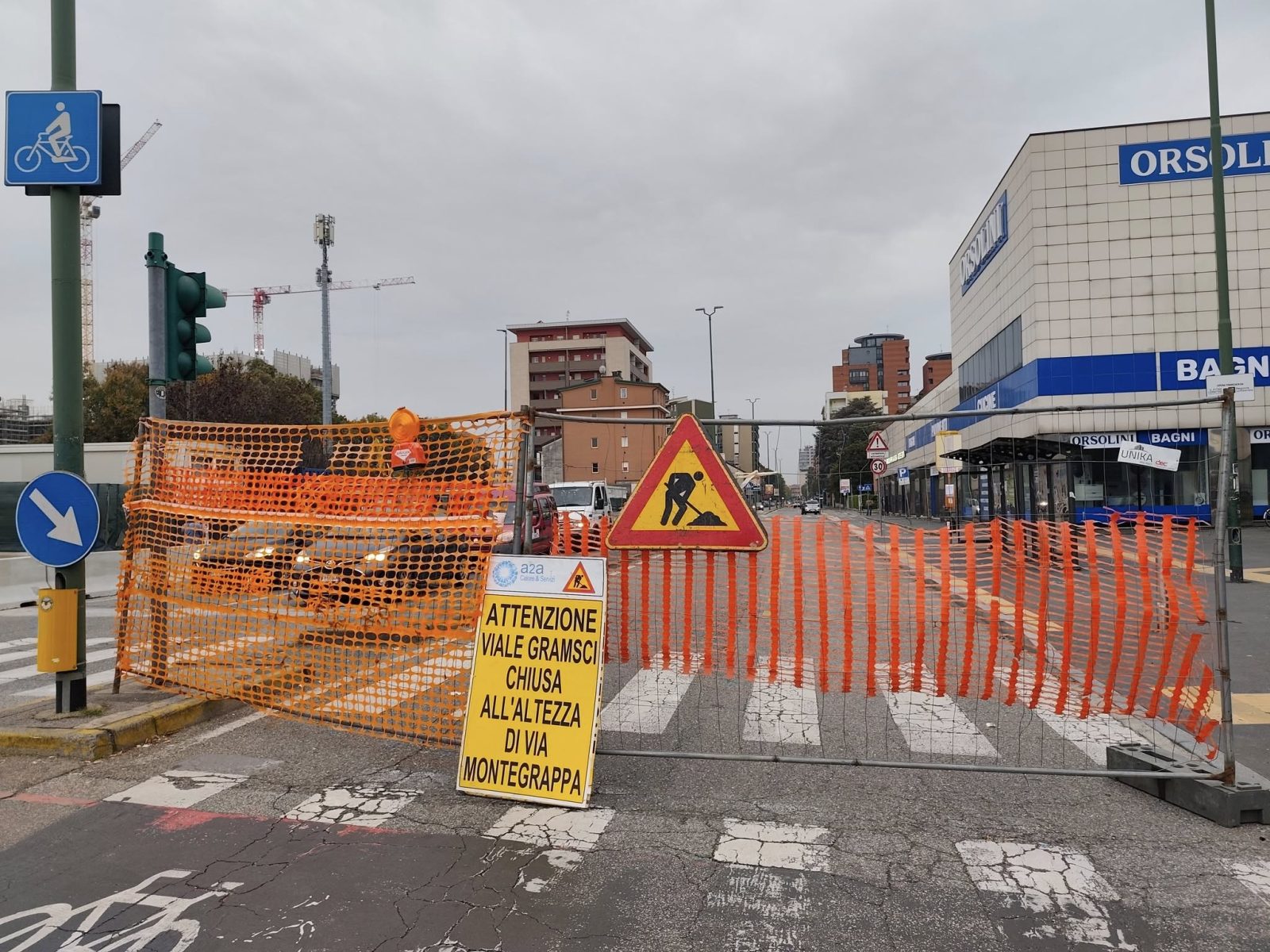 Sesto San Giovanni, viale Gramsci resta chiuso nonostante l'annuncio di riapertura (cancellato)