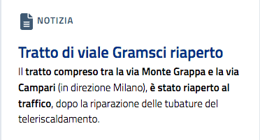 Sesto San Giovanni, viale Gramsci resta chiuso nonostante l'annuncio di riapertura (cancellato)