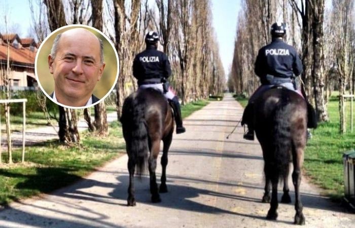 parco nord polizia a cavallo simone cairo
