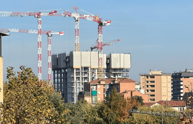 Ex area Falck, lo skyline Unionezero a Sesto San Giovanni