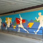 Sesto San Giovanni, prende forma il murale per il passaggio della Fiamma Olimpica