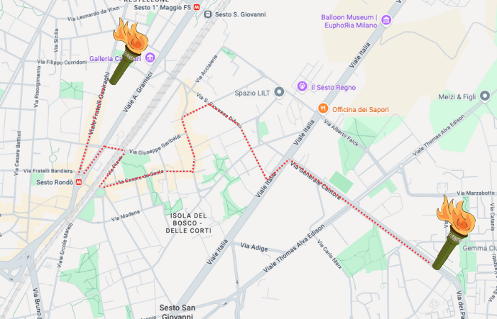 La Fiamma Olimpica arriva a Sesto San Giovanni: il percorso e la data