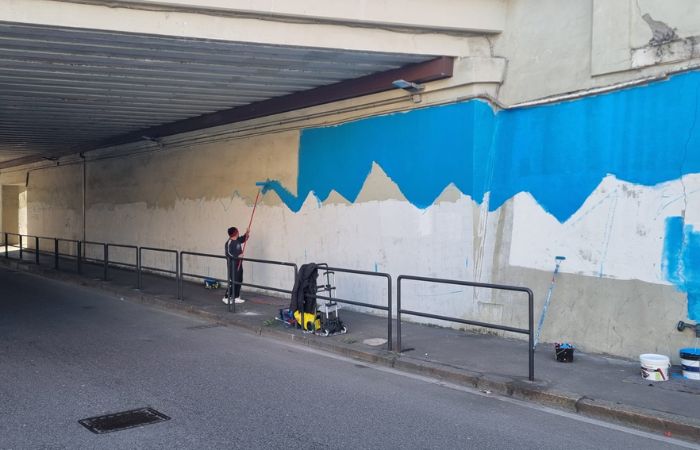A Sesto San Giovanni un nuovo murale per l'arrivo della Fiamma Olimpica