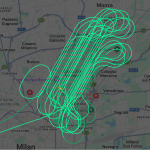 Aereo sorvola Sesto San Giovanni nella notte: tante le segnalazioni