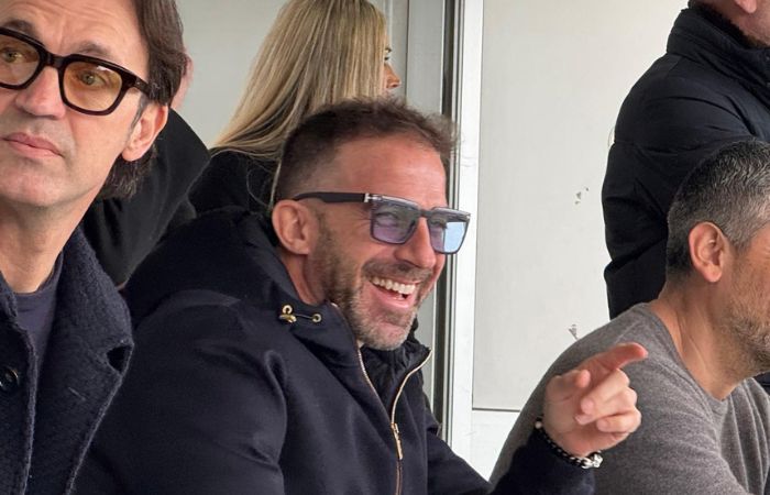 Alessandro Del Piero al Breda di Sesto San Giovanni per seguire il figlio Tobias
