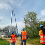 Sesto San Giovanni, installato il camino della linea fanghi della biopiattaforma