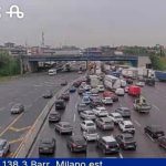 Autostrada A4: autobus guasto all'altezza di Sesto San Giovanni, traffico rallentato