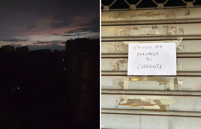 Sesto San Giovanni al buio: negozi costretti a restare chiusi