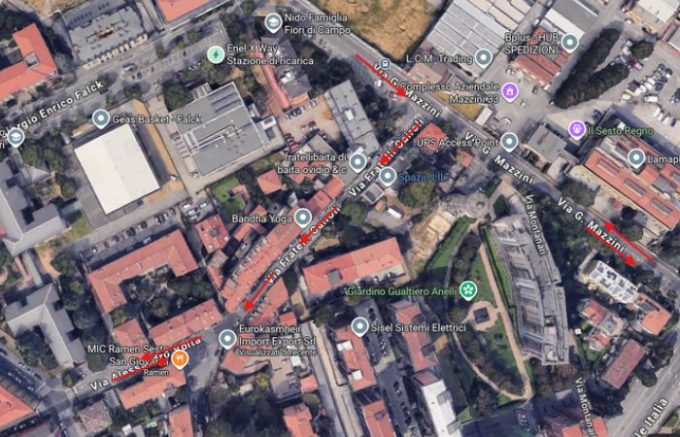 Sesto San Giovanni, via Mazzini riapre al doppio senso
