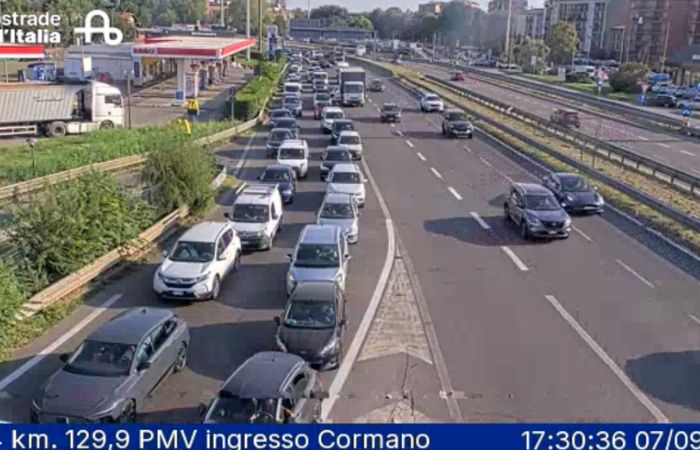 Autostrada A4, incidente tra Cormano e Sesto: traffico in tilt