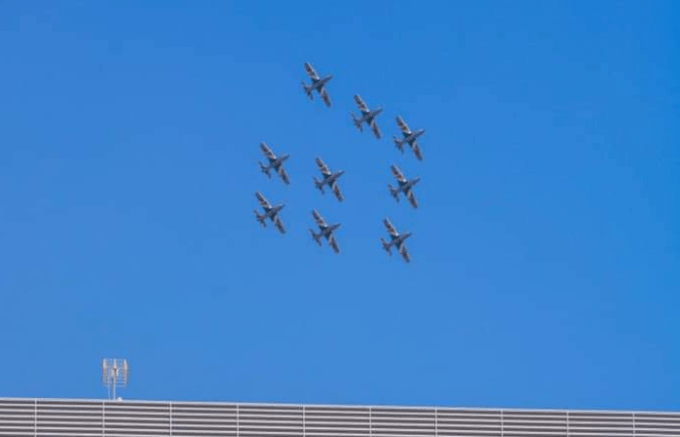 Le Frecce Tricolori volano sopra Sesto San Giovanni: le prove per il GP di Monza
