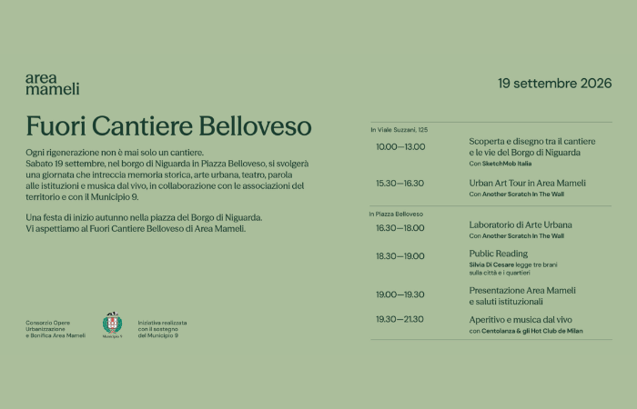 A Niguarda una giornata tra arte, musica e futuro con “Fuori Cantiere Belloveso”