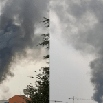 Incendio a Sesto San Giovanni: alta colonna visibile da chilometri